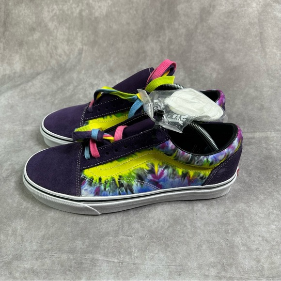 Vans Old Skool Tie Dye Mysterioso Sneaker Shoes Size Men 10.5 Skateboard Suede - Picture 2 of 9